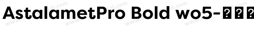AstalametPro Bold wo5字体转换